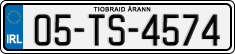 License plate of Ireland, Regular plates