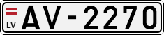 License plate of Latvia, Regular car plates