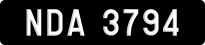 License plate of Malaysia, A(BC) 1(234)