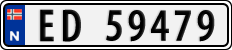 License plate of Norway, Cars
