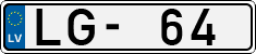 License plate of Latvia, Regular car plates