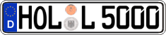 German license plate, Regular plates