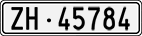 License plate of Switzerland, Cars
