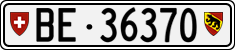 License plate of Switzerland, Cars