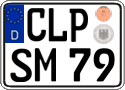 German license plate, Regular plates
