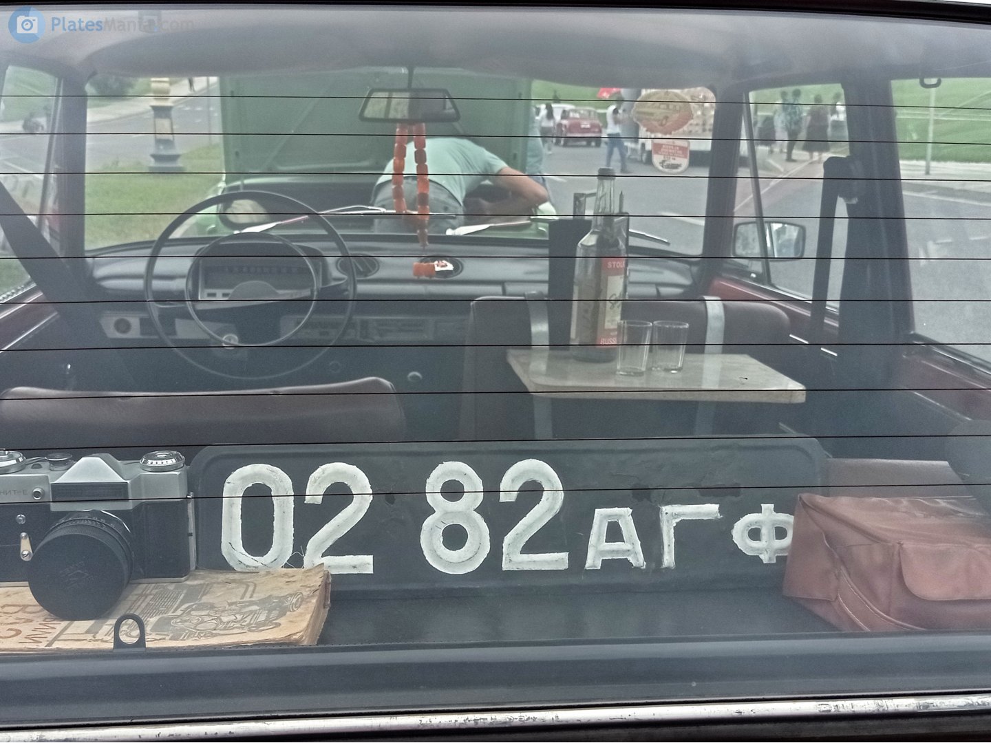 0282 АГФ, License plate without vehicle 