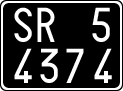 License plate of Italy, Cars (1927 year series)