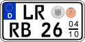 German license plate, Seasonal plates