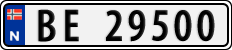 License plate of Norway, Cars