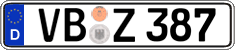 German license plate, Regular plates