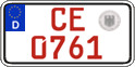 German license plate, Red license plates
