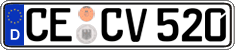 German license plate, Regular plates