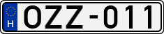 license plates of Hungary, Cars (1990)