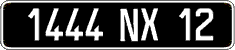 French license plate, FNI