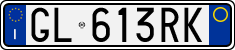 License plate of Italy, Cars (1994 year series)