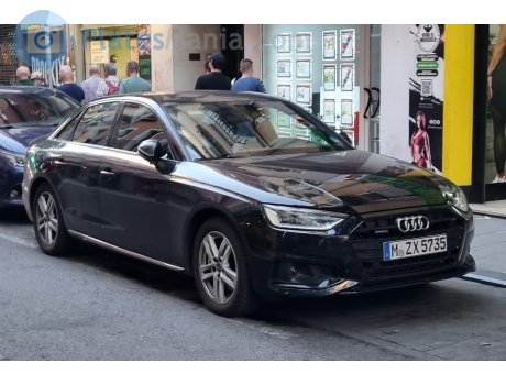 M ZX 5735, Audi A4 (Munich City, Munich District) German license plate