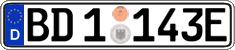 German license plate, Authorities and federal agencies