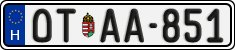 license plates of Hungary, Oldtimers (2022)