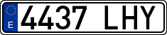 License plates of Spain, Ordinary (2000)
