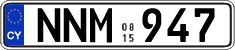 License plate of Cyprus, Regular plates