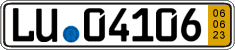 German license plate, Short-term transit plates