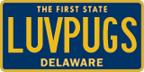 Delaware, Vanity Plates