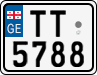 License plate of Georgia, Motorcycles (2014)