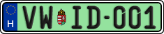 license plates of Hungary, Regular plates (2022)