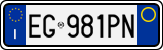 License plate of Italy, Cars (1994 year series)