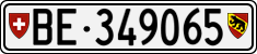 License plate of Switzerland, Cars