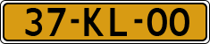 License plate of the Netherlands, Military