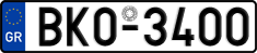 License plate of Greece, Cars