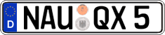 German license plate, Regular plates