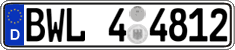 German license plate, Regional authorities