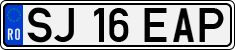 License plate of Romania, Regular plates