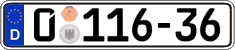 German license plate, Diplomatic
