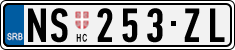 License plate of Serbia, Cars