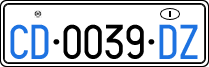 License plate of Italy, Diplomatic