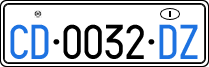 License plate of Italy, Diplomatic