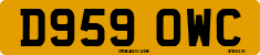 License plate of the United Kingdom, 1983 year system