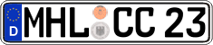 German license plate, Regular plates