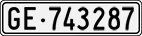 License plate of Switzerland, Cars