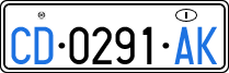License plate of Italy, Diplomatic