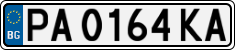 License plate of Bulgaria, Cars