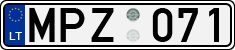 License plate of Lithuania, Cars