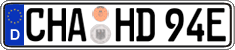 German license plate, Electric vehicles