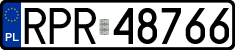 License plates of Poland, Regular car plates