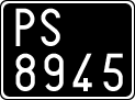 License plate of Italy, Cars (1927 year series)