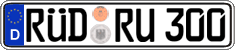 German license plate, Regular plates