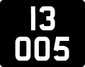 License plate of Guernsey, Regular plates